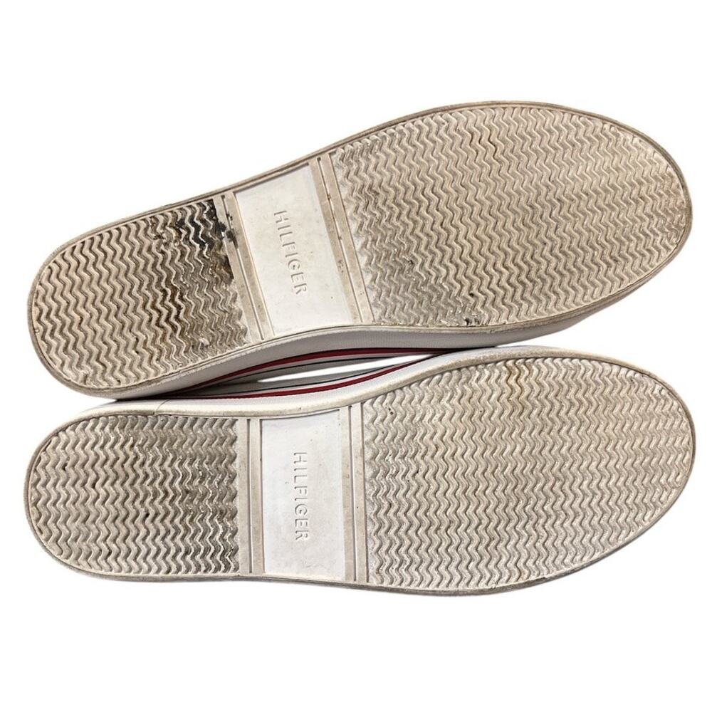 Tommy Hilfiger Falcor Sneakers Trainers Laser Dot Logo Size 8.5 White Red Blue - Picture 6 of 8